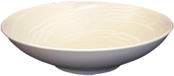 Assiette coupe Spirale blanche 19cm