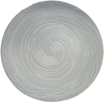 Assiette plate Spirale blanche 27cm