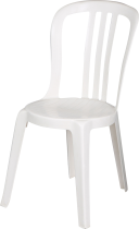 Chaise blanche plastique empilable