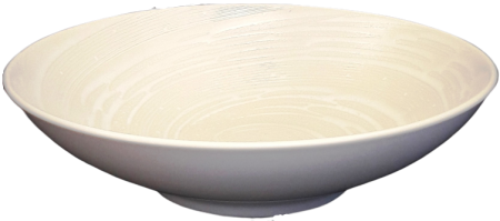 Assiette coupe Spirale blanche 19cm