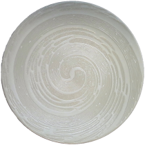 Assiette dessert Spirale blanche 21cm
