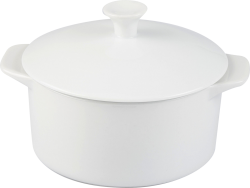 Cocotte blanche avec couvercle 12cm