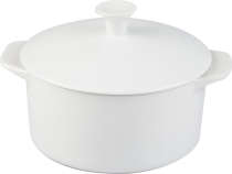 Cocotte blanche avec couvercle 12cm