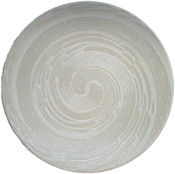 Assiette dessert Spirale blanche 21cm