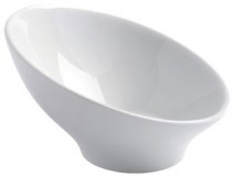 Mini coupelle inclinée blanche 8,8cm