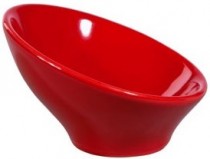 Mini coupelle inclinée rouge 8,8cm