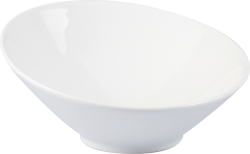 Coupelle inclinée 15cm porcelaine