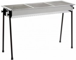 Barbecue charbon sur pieds 39x114x80cm