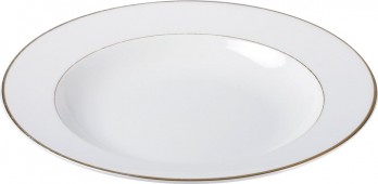 Assiette creuse Filet or porcelaine