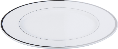 Assiette plate 27cm platine